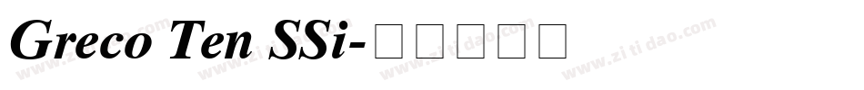 Greco Ten SSi字体转换